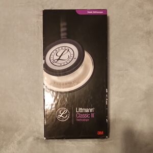 Littmann Classic III Stethoscope - Raspberry Tube With Rainbow Finish Chestpiece